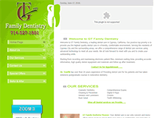 Tablet Screenshot of gtfamilydentistry.com